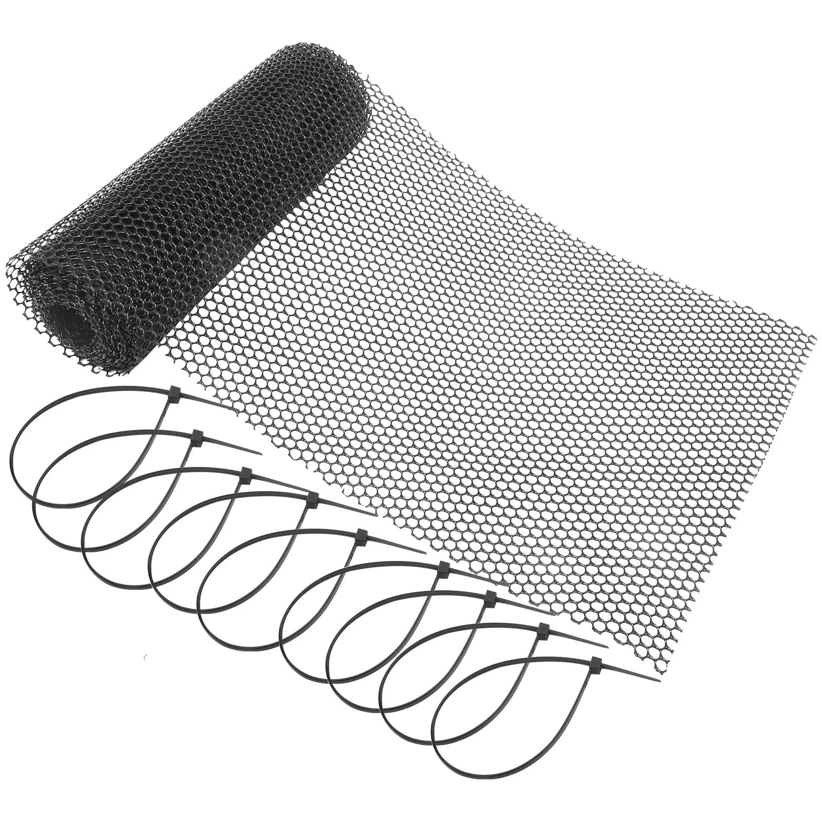 

Plastic Garden Fence Net 04x6m Green 50 Ties Sturdy Portable Reusable Lawn Decorative Yard Fencing Animal Barrier Gardening