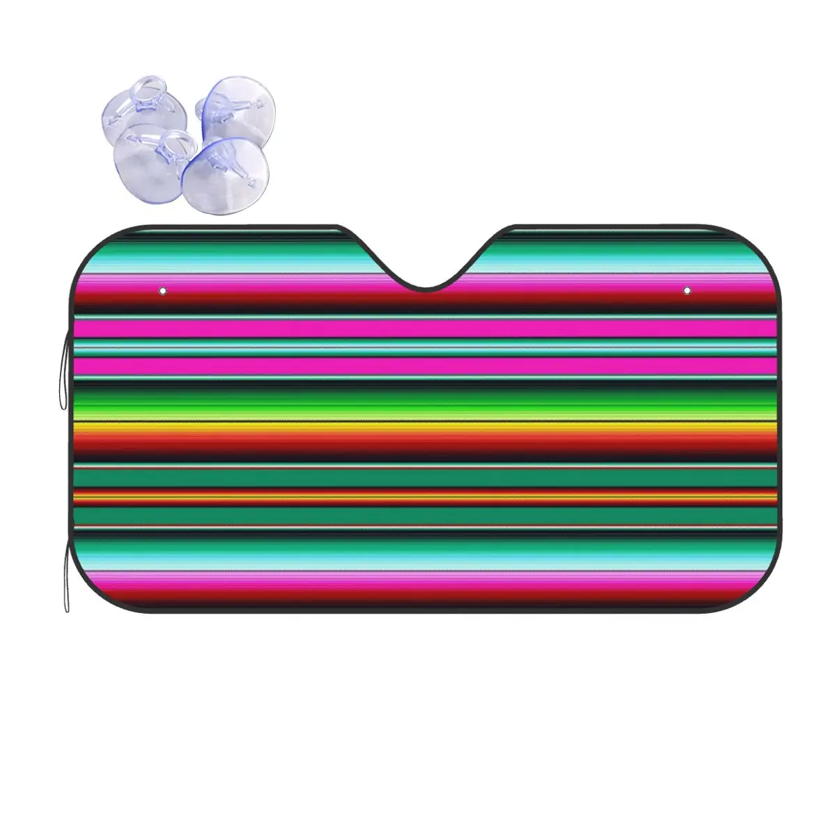 

Mexican Indigenous Blanket Sunshade Windscreen Car Front Windshield Window Sun Visor Accessories Covers