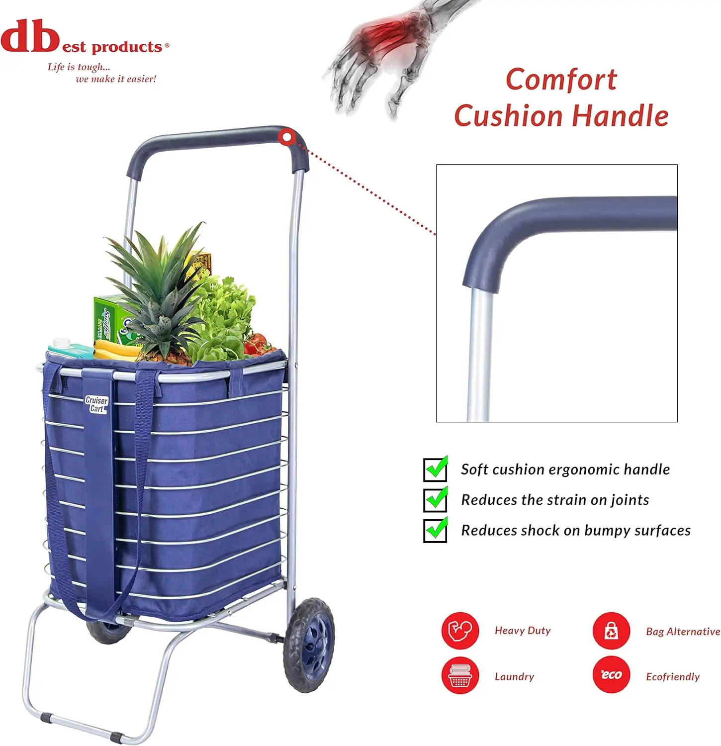 with Bag Bundle Shopping Cover Grocery Rolling Folding Laundry Basket on Wheels Foldable Utility Trolley Compact Lightweight Col