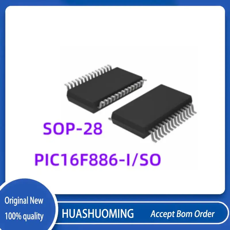 10Pcs/Lot  New  PIC16F886-I/SS PIC16F886 SSOP28  PIC16F886-I/SO PIC16F886 16F886