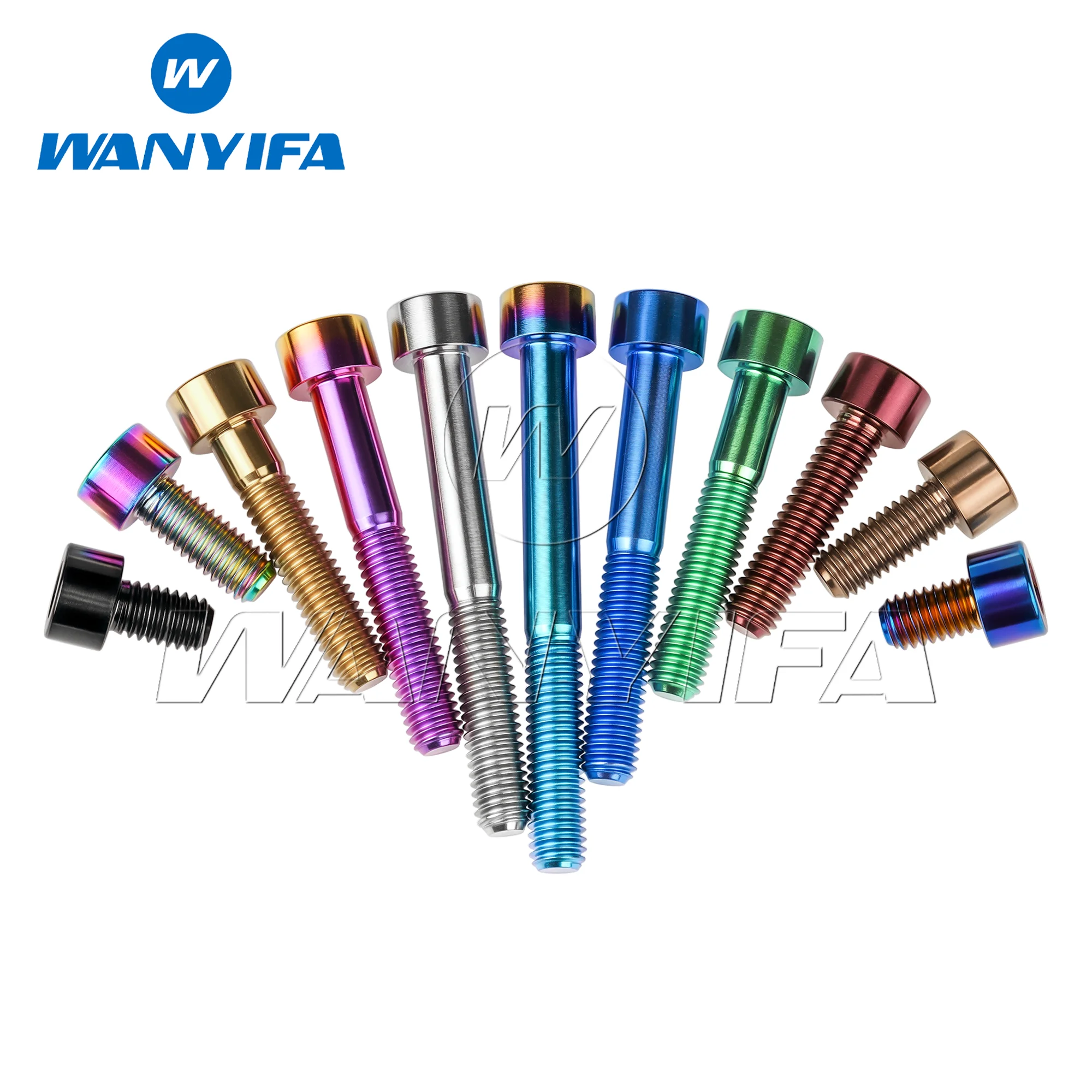 Wanyifa Titanium M5 Hex Head Bolts for Bicycle Seatpost & Brake 10-60mm Variable Lengths  10/15pcs