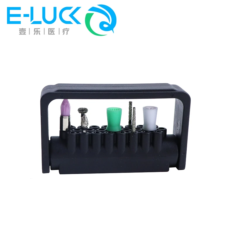 1Pc Dental Bur Holder 25 Holes Burs Organizer Autoclave Sterilizer Case For Dentist Lab High Speed Bur