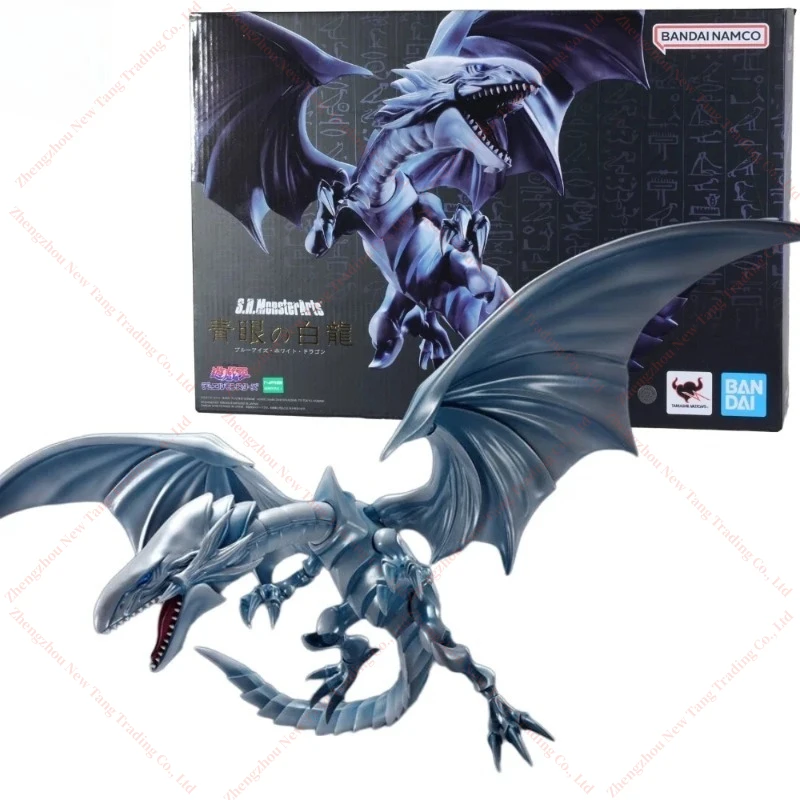 

In Stock Bandai S.H. Monster Shm Arts Yu-Gi-Oh Duel Monsters Blue-Eyes White Dragon Action Figure Toy Model Gift
