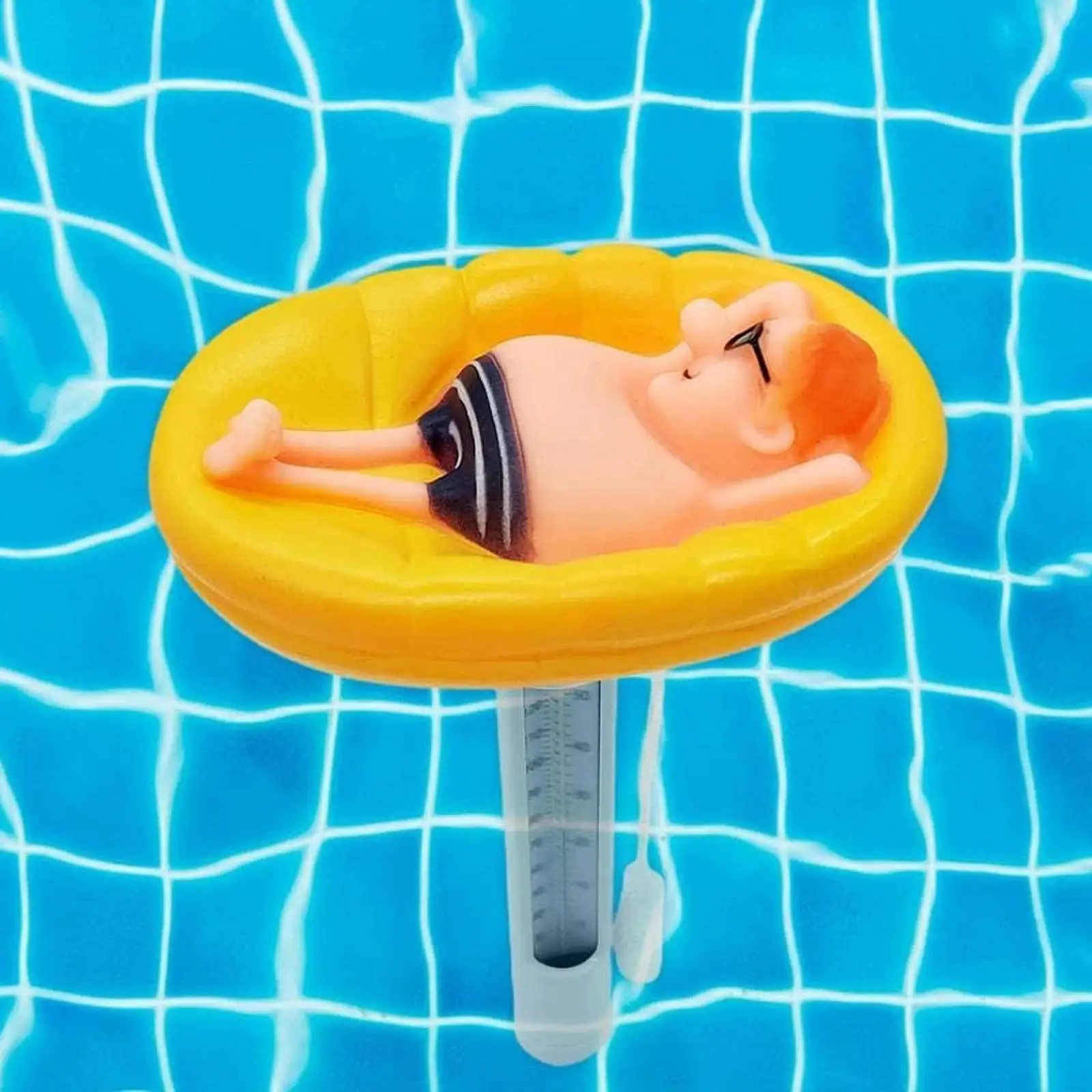 

Pool Thermometer Yellow 0°C to 50°C Multifunctional Sturdy High Precision