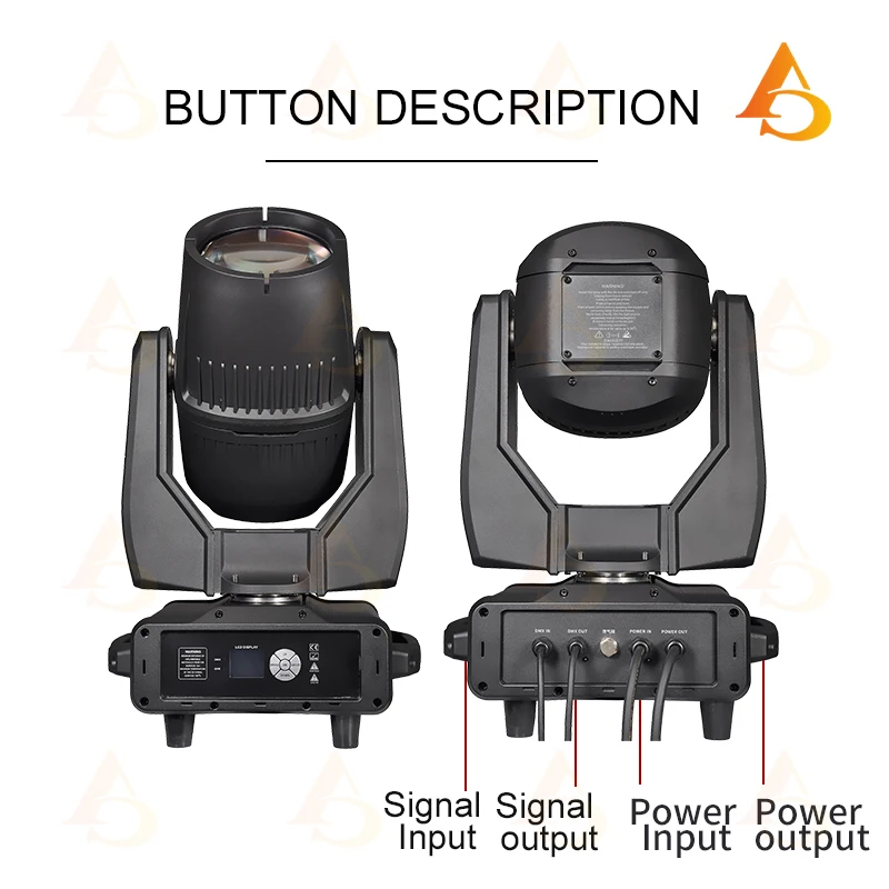aicpose 380W Mini LED Waterproof Moving Head Light IP65 Colorful Rainbow Effect for Outdoor Performance Stage Atomization