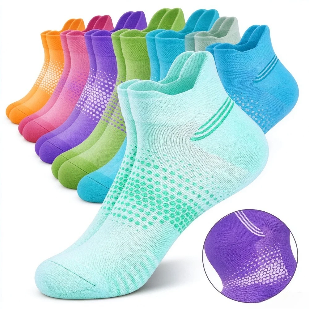 Women Men Compression Socks Breathable High Elastic Tube Socks for Basketball Cycling Running Sports Towel Socks
