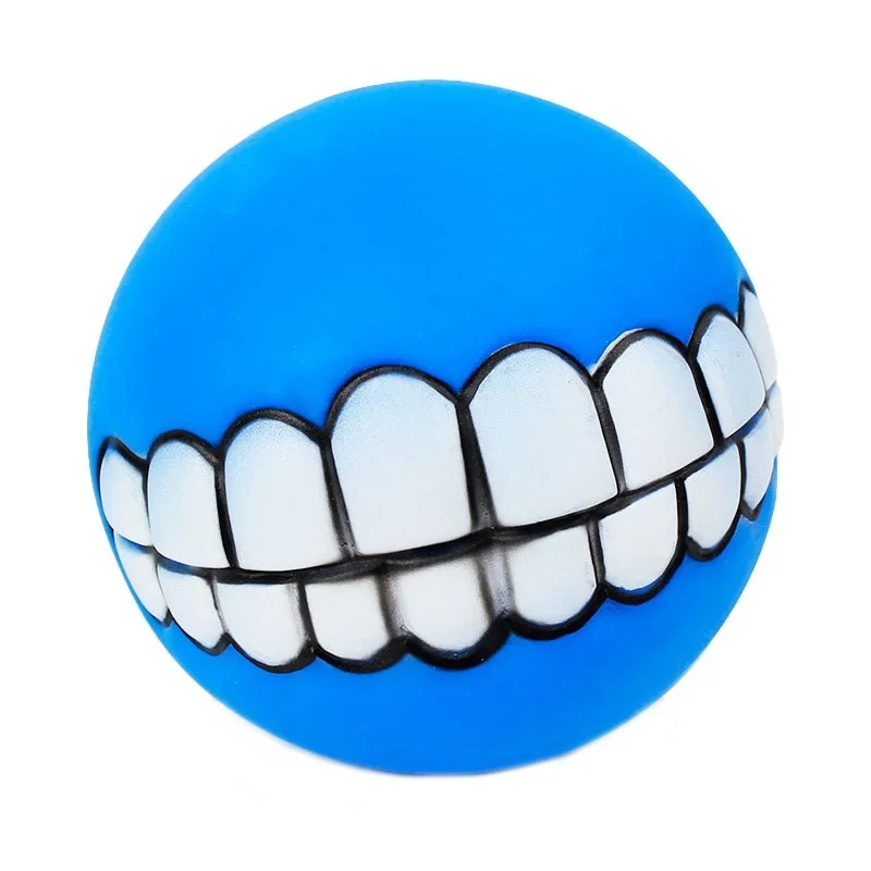 Dog Chew Toy Home Funny Chewing Dog Chewing Rubber Ball Squeaky Cleaning Tooth Ball For Dogs Bite Resistant Pet Supplies