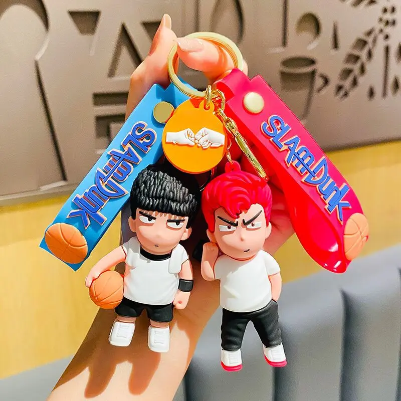 

Anime Character Collectibles Series SLAM DUNK Sakuragi Hanam keychain Doll Keyrings for Bag Pendant Key Holder Children's Birthd
