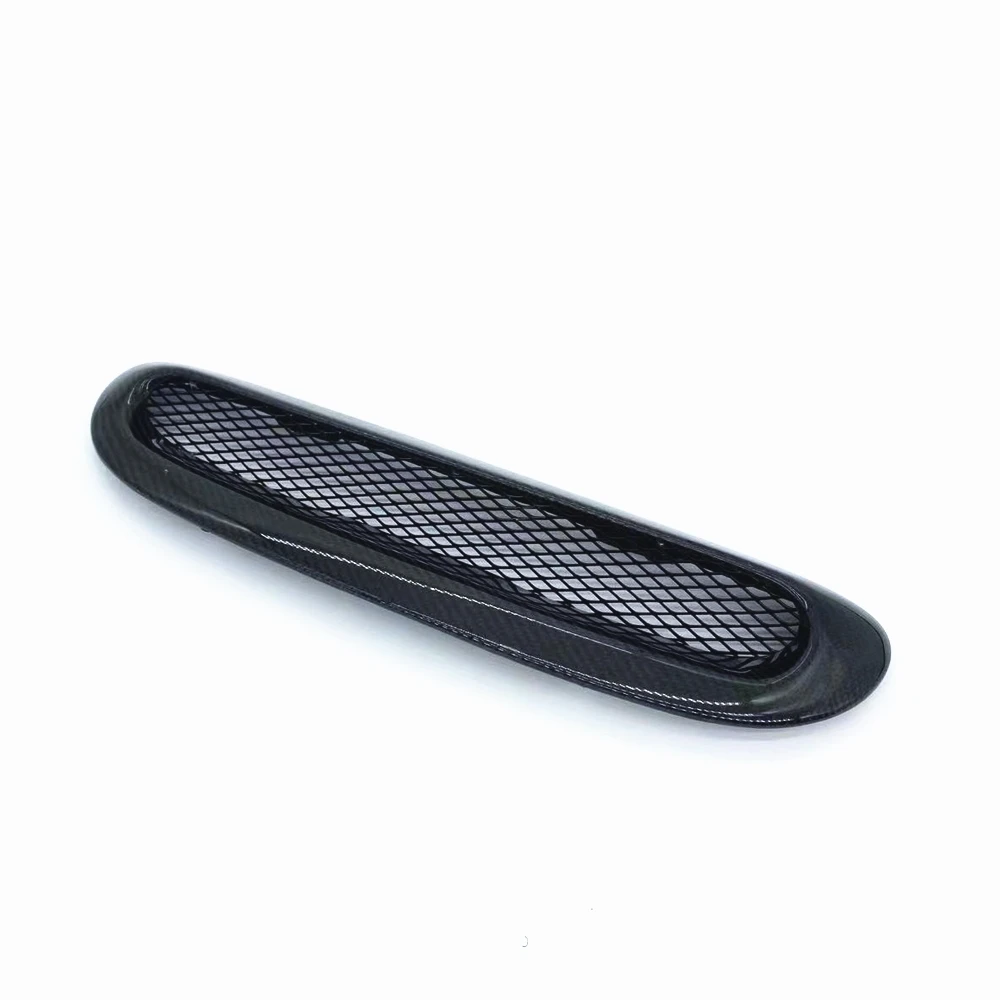 Carbon Fiber Front Engine Grill Hood Scoop Bonnet Air Vent Outlet Cover Duct Flow Trim For Mini Cooper F55 F56 F57 2014-2019