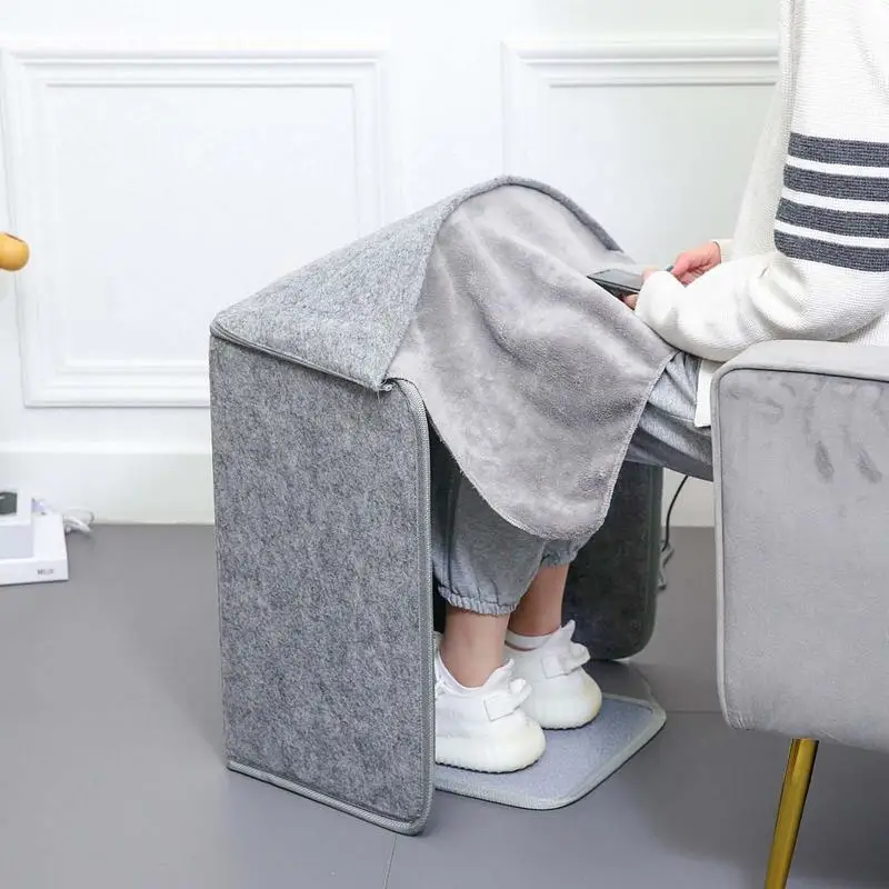

Portable Electric Foot Warmer 210W Winter Under Desk Leg Warmer 5 Gear Adjustable Folding Space Heating Mat for Office Home