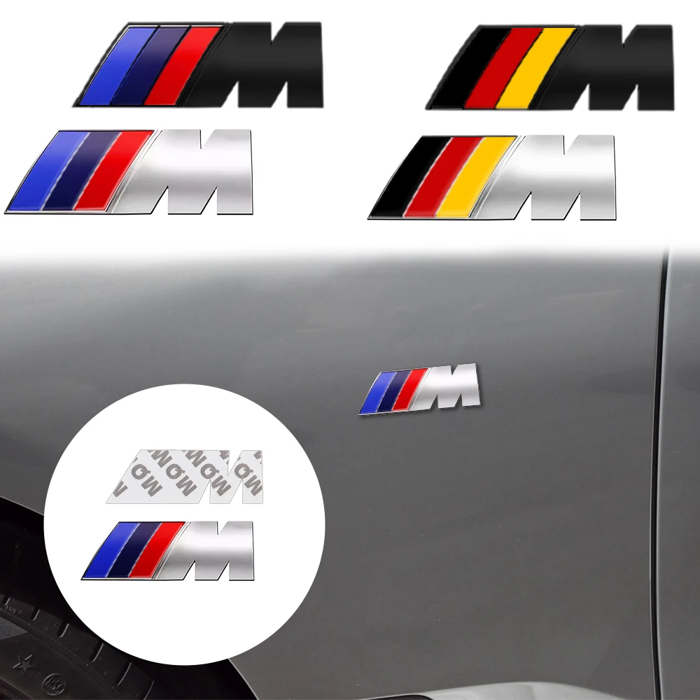 3D Metal Car BMW M Styling Logo Body Fender Badge Trunk Sports Sticker For BMW M POWER F13 F15 F16 F30 F34 F32 F31 E36 E46 E39