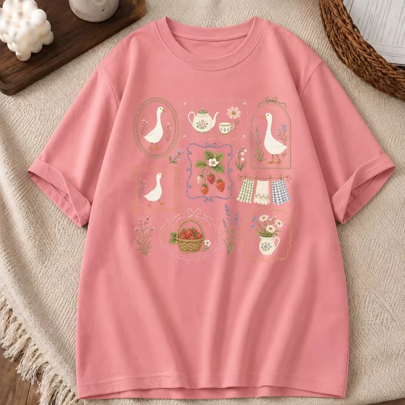 Country Style Print T-Shirt Casual Crew Neck Short Sleeve Tee Funny Gardening Shirts for Men Women Plant Lover Vintage T-shirts.