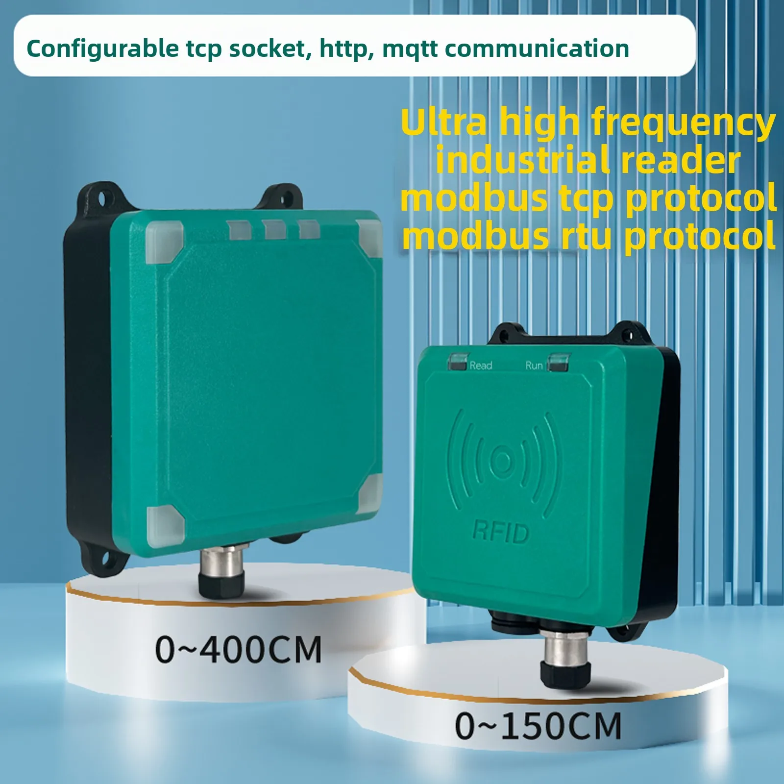 RFID UHF Industrial Reader Modbus PLC Direct Connect for Production Line