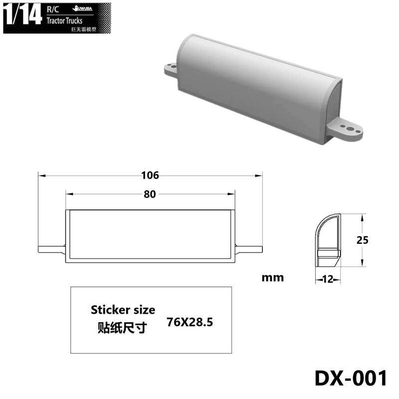 LED 5V reklamowe pudełka świetlne lampa pod szybę przeciwsłonecznej dla 1:14 skali Tamiya zdalnie sterowana ciężarówka wywrotka SCANIA 770S 56368