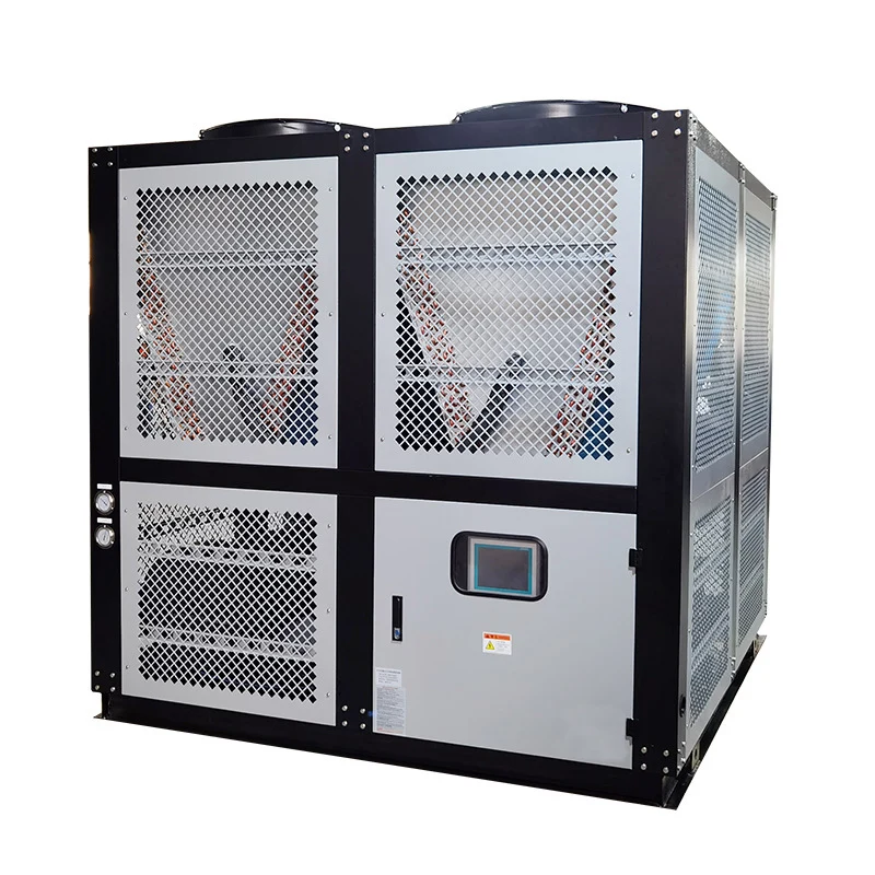 Screw Chiller Air-Cooled Low-Temperature Refrigeration Unit Industrial Condensing Unit 80 HP