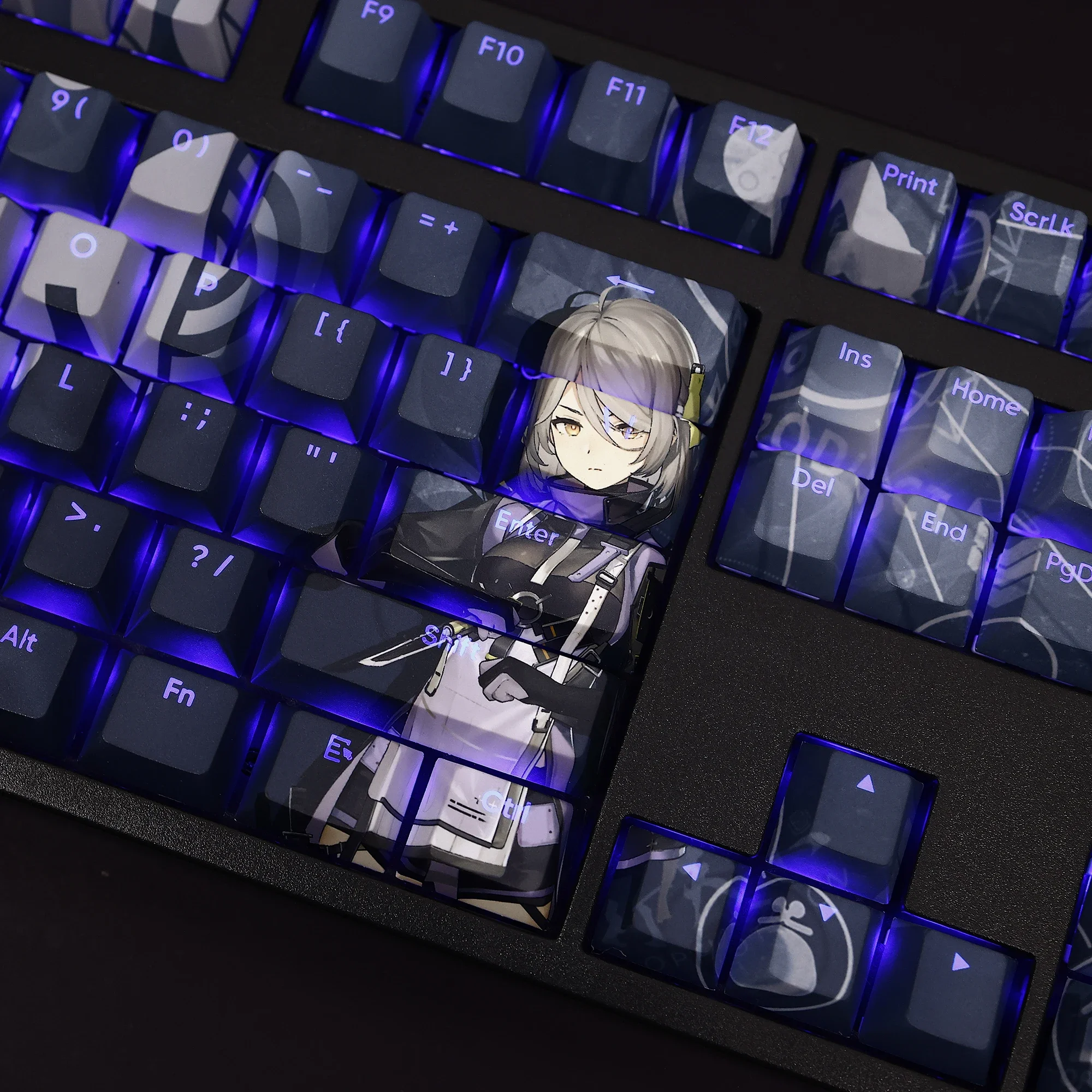 108 toetsen/set Acacia Snowbreak PBT Cherry Profile Anime Game Cute Girl Keycaps voor MX Switch voor mechanisch toetsenbord DIY Custom