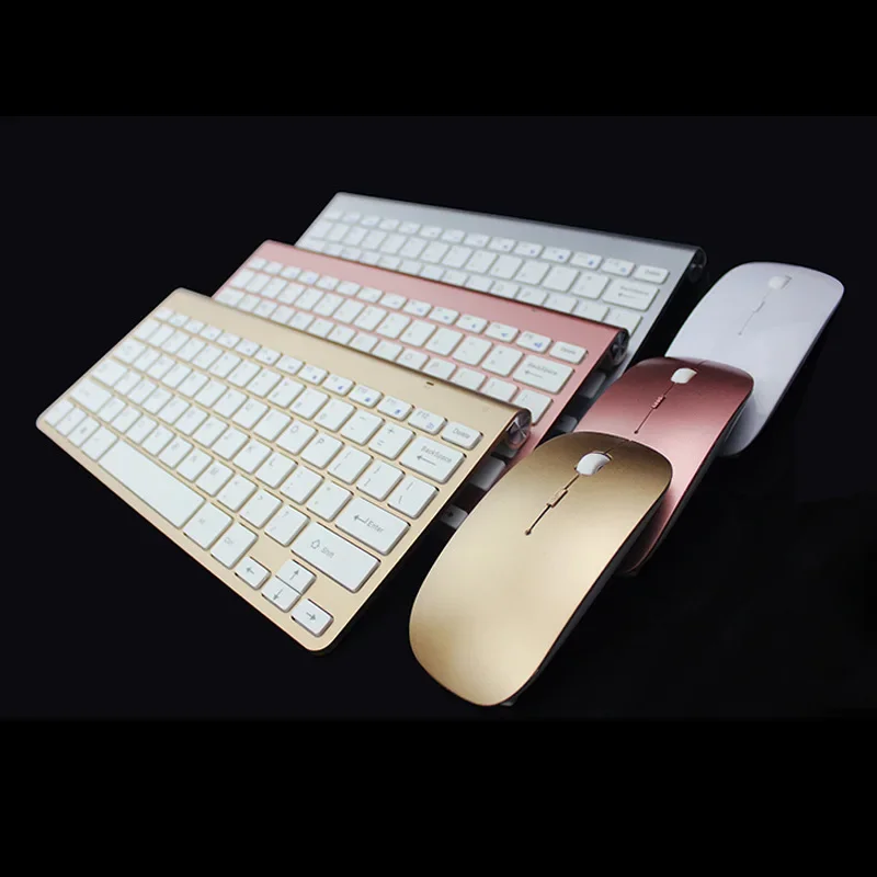 Silent 2.4g Wireless Keyboard Mouse Combo Business Office Mouse Fashion Gift Suit Stock Available