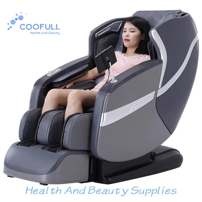 Coofull Luxury Vending 3D Zero Gravity Bluetooth Massage Chair Neck Waist Leg Arm Full Body Foot Massager Heating Rechargeable