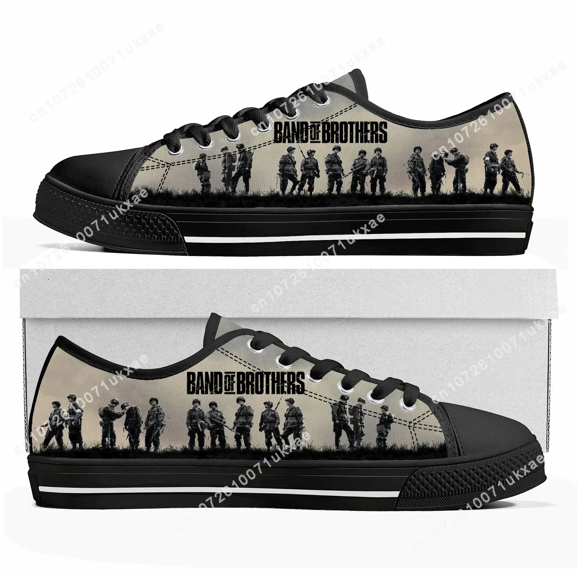 Band of Brothers Low Top Sneakers Mens Womens Teenager Canvas High Quality Sneaker Casual Custom Made Shoes Customize DIY Shoe