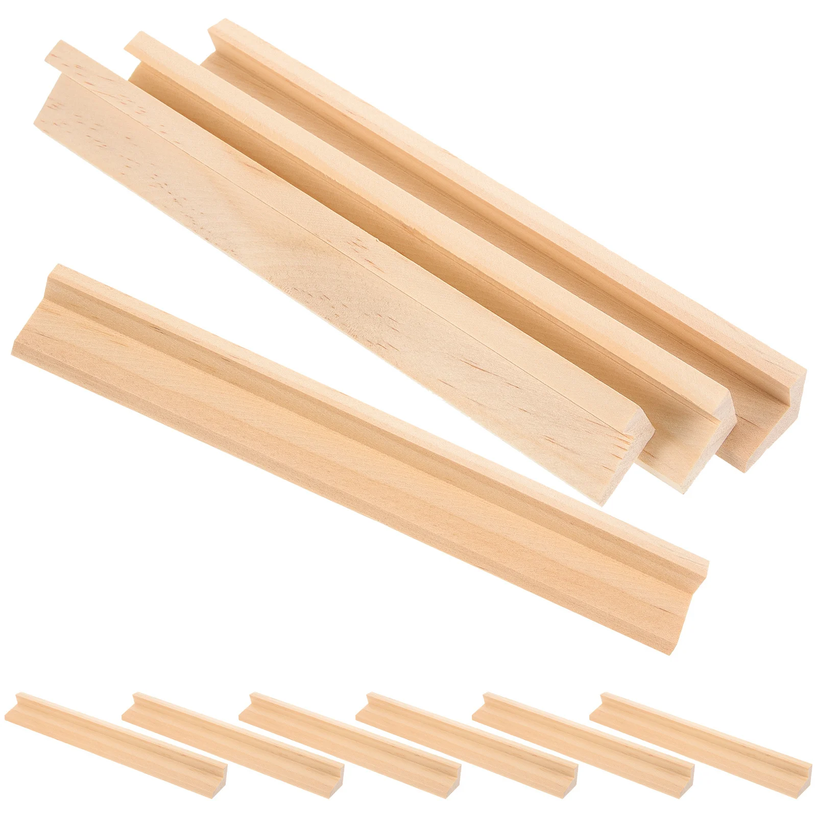 10pcs 19Cm Wooden Alphabet Base Premium Letters Display Rack For Kids Learning Diy Wood Crafts Decoration English