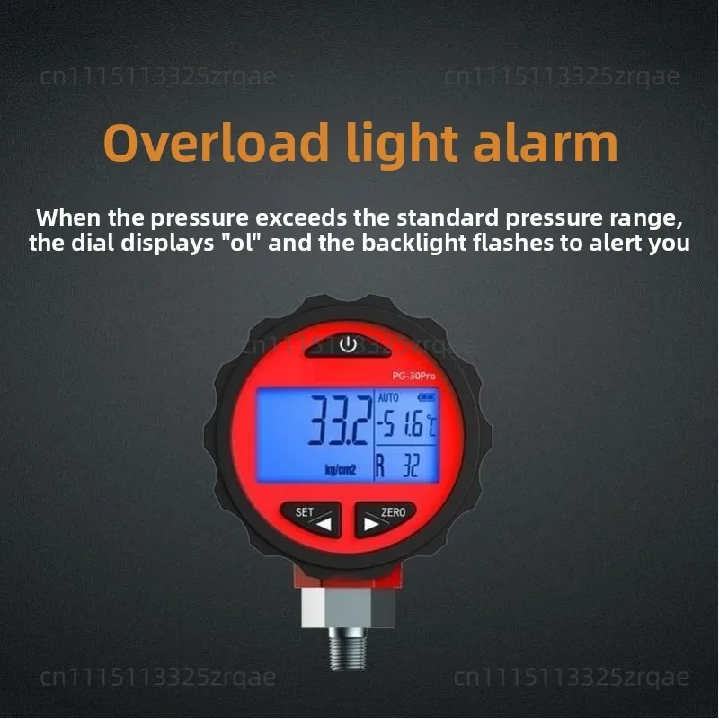 Air conditioner pressure gauge PG-30 precision digital display meter R22 household air conditioner fluoride meter plus