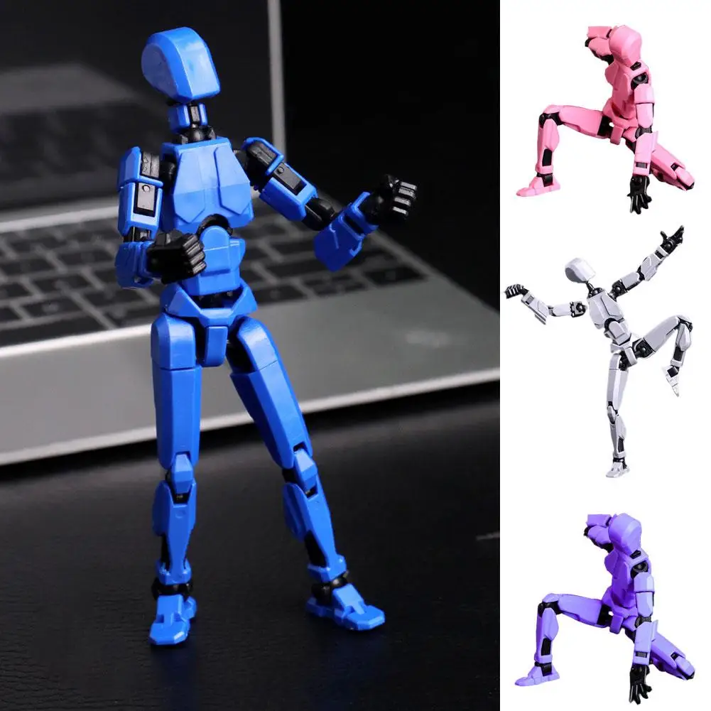 Figurine d'action robotique multi-articulée imprimée en 3D, transformable, avec articulation complète pour l'animation en stop-motion, 5 figurines d'action
