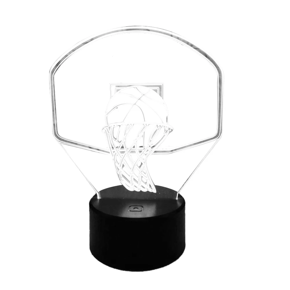

3D Basketball 7 Colors 3D Lamp Illusion Touch Control LED Light Eco Friendly Decorative for Room Illusion Light Bar Shop