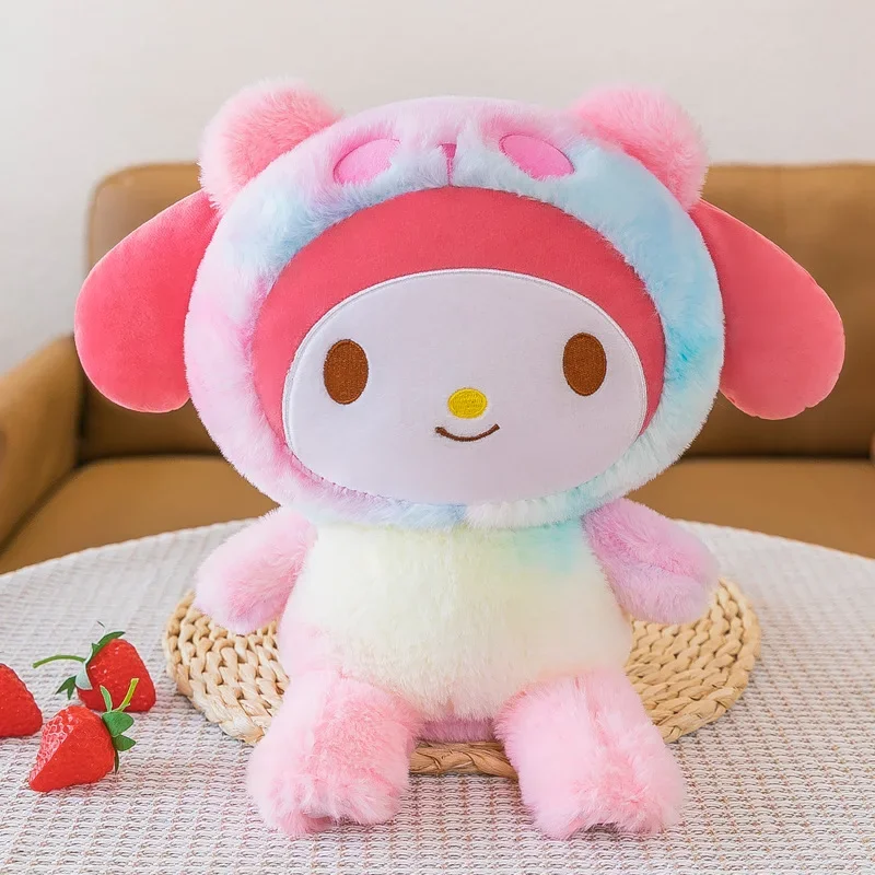 70 سنتيمتر حجم كبير SanrioTye صبغ بلدي ميلودي محشوة لينة Plushies Kawaii غرفة الديكور أنيمي الكرتون وسادة الأطفال هدية عيد ميلاد