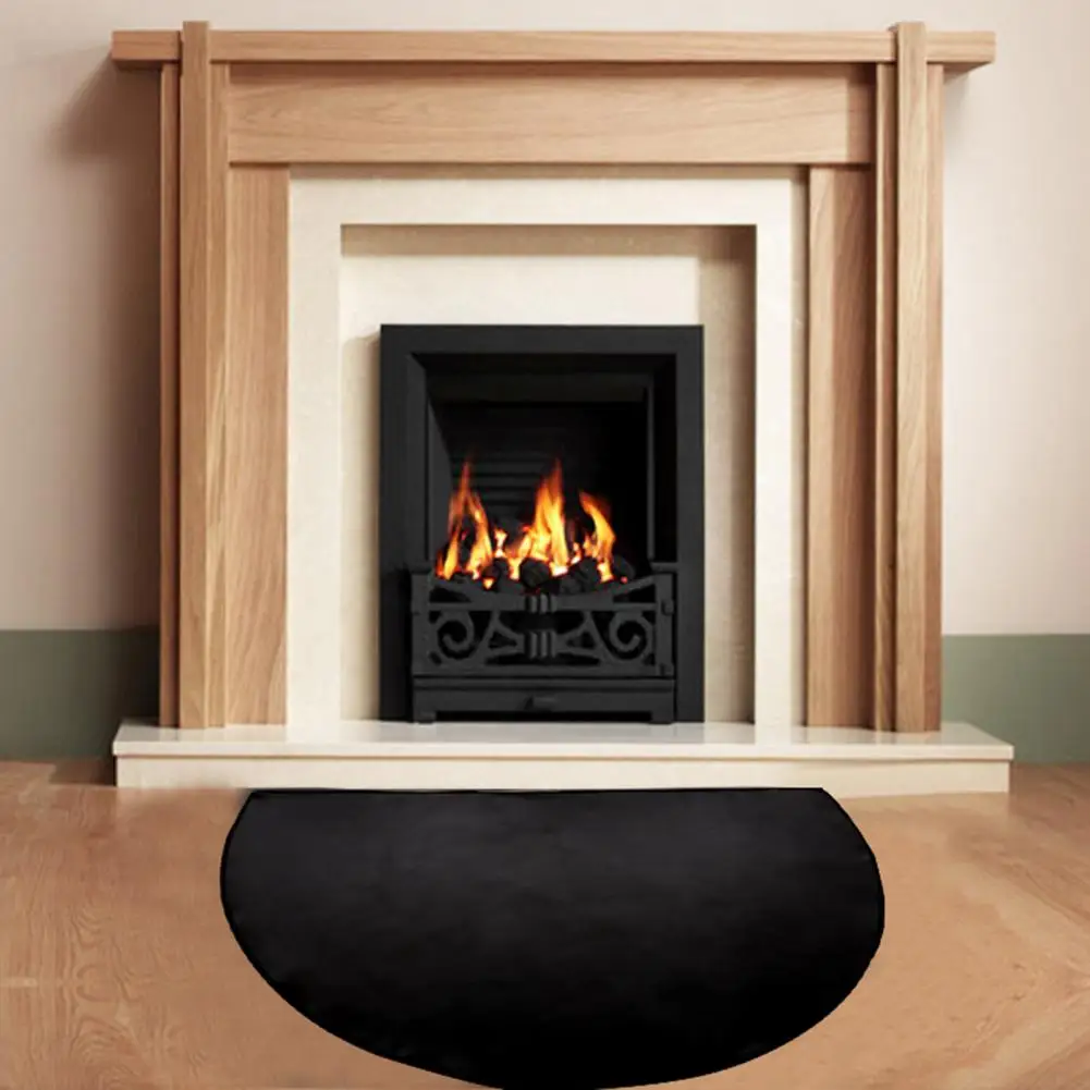 Fireproof Floor Pad Fireplace Mat High-temperature Resistant Flame-retardant Floor Protector Non-slip Fireproof Hearth Pad