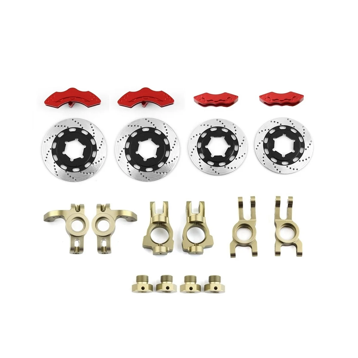 Metal Steering Block C-Hub Carrier Rear Hub Carrier Brake Disc for 1/7 Scale KM Citron C3 Rally RC Car Upgrade Parts,B