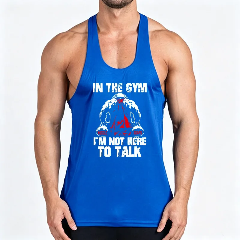 Running Tank Tops Mens Summer Sport Gym Vests Cotton Training Tanktop Workout Singlets Man Fitness Bodybuilding Sleeveless Shirt