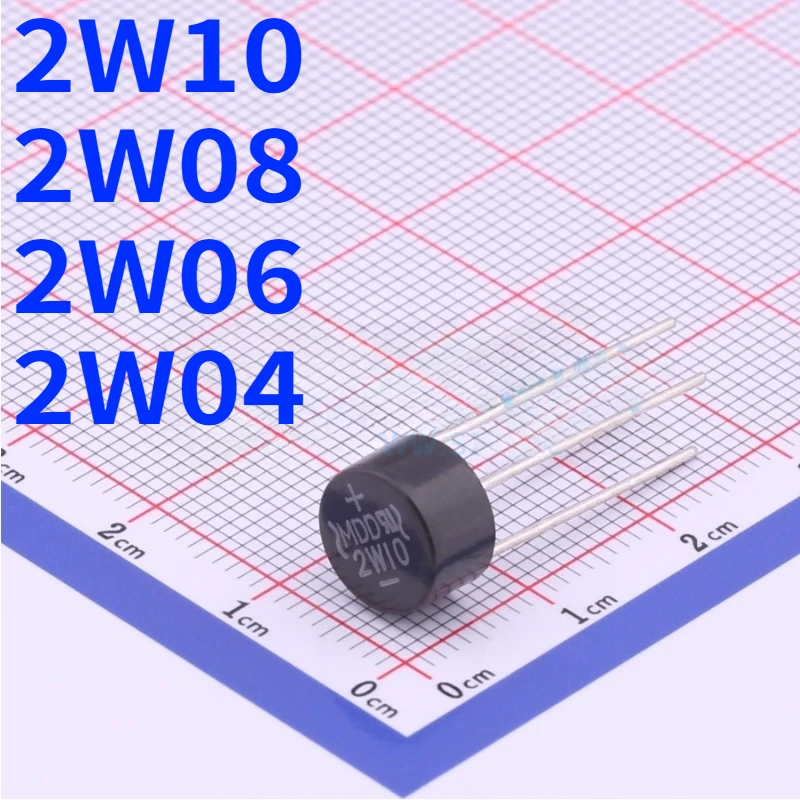 

Bridge stack round 2W10 2W08 2W06 2W04 single-phase 800V 1000V 2A bridge rectifier rectifier bridge