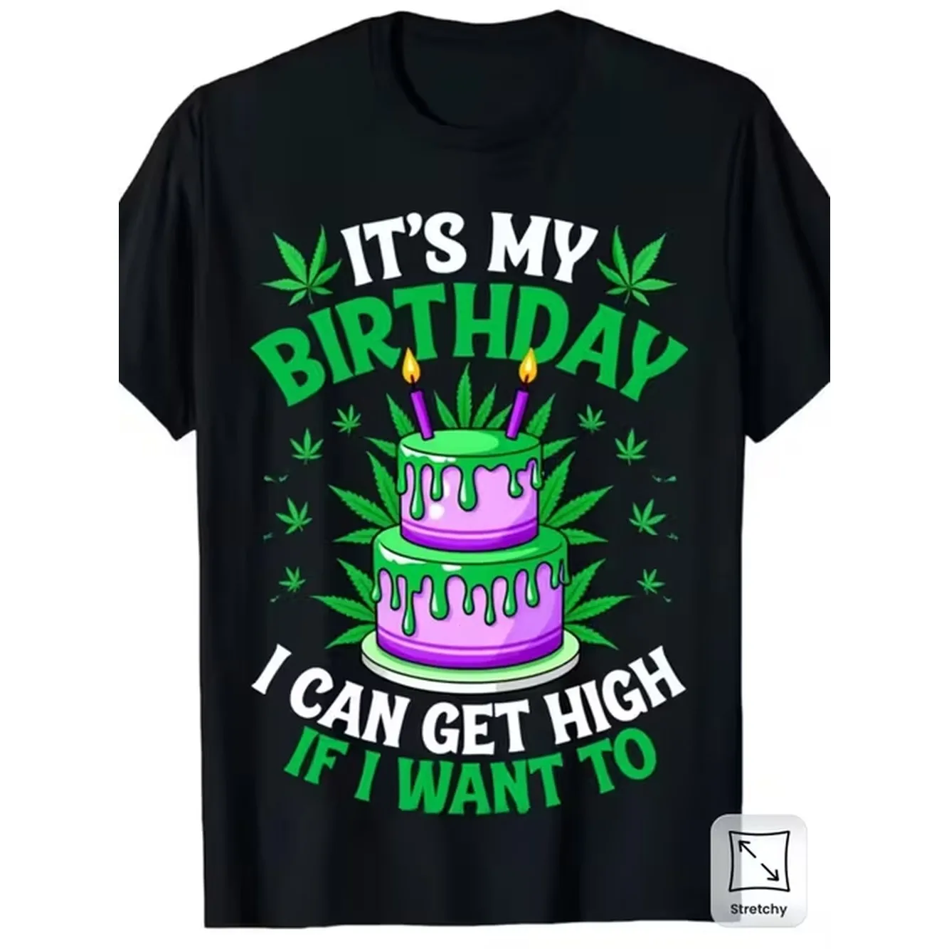 Mens Fun Botanical Themed T Shirt With Slogan Short Sleeve Regular Fit Comfortable Stretch Fabric Wear Crew Neck Plus Sizes Plus Size