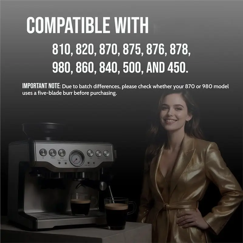 【FAVORITE】For Breville Sage Barista Express 870-5-Point Replacement Grinder Burr Blade For Espresso Coffee Machines