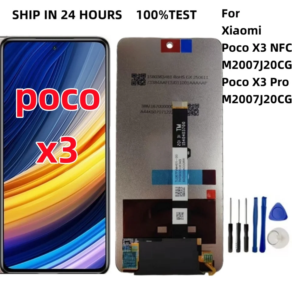 NEW LCD For Xiaomi POCO X3 FOR POCO X3 PRO FOR X3 NFC Touch Screen