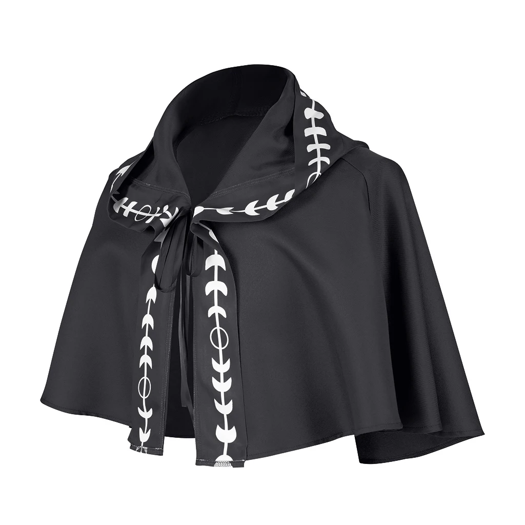 أزياء الراهب في القرون الوسطى التأثيرية معالج عباءة بقلنسوة رداء الراهب الكاهن الكنيسة اقتصاص كيب إكسسوارات حفلات الهالوين