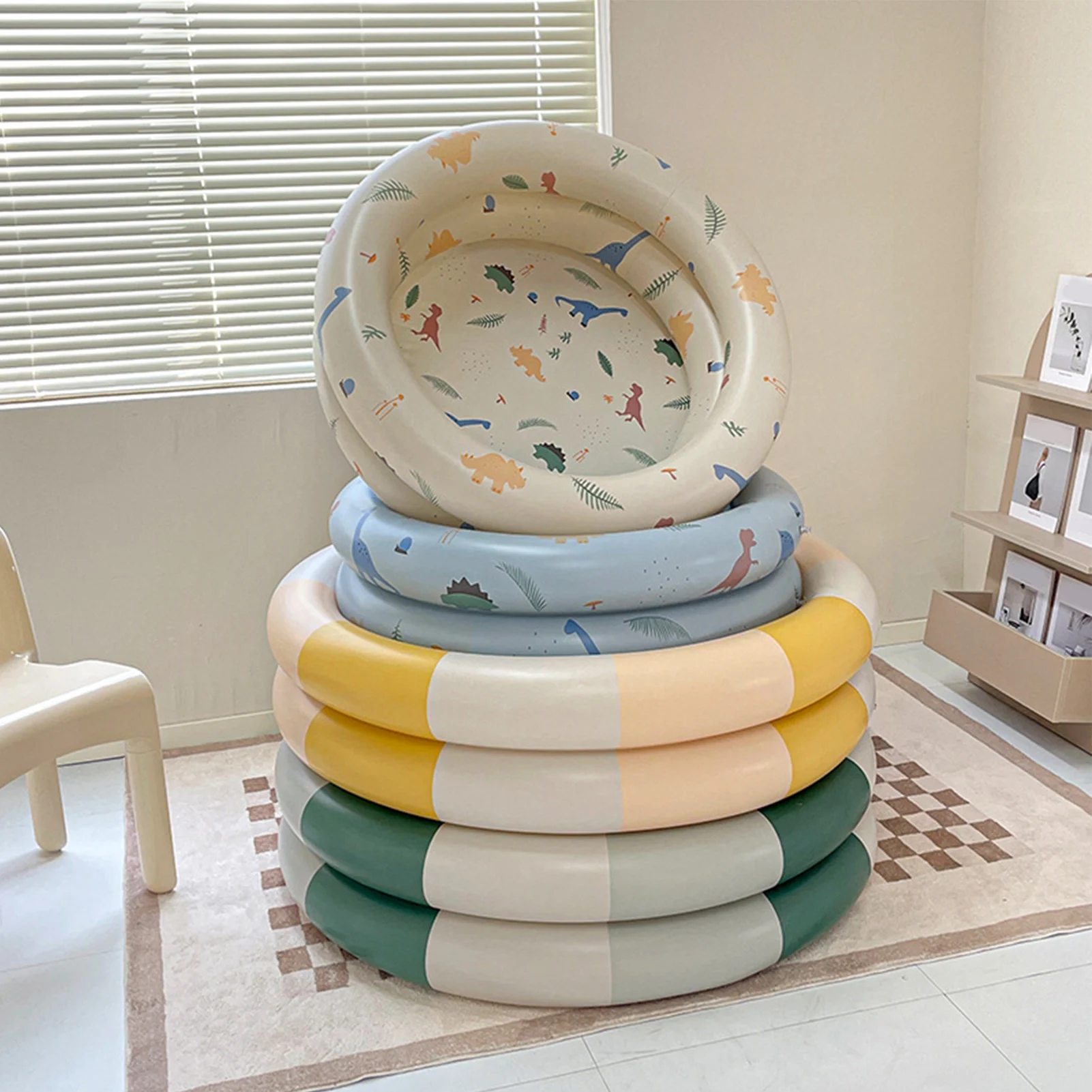 

Надувной водный игровой бассейн, надувной бассейн, детский ретро-дувной бассейн, семейный милый утолщенный водный бассейн