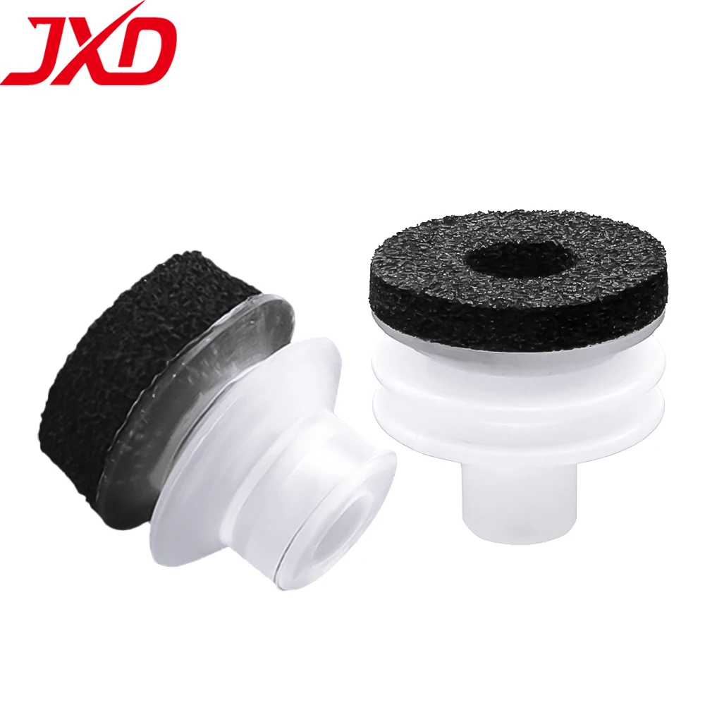 JXD DP-08/10/12/15/20/25/30/40/50 DP-S08/10/12/15/20/25/30 Double Layers Black Sponge Pneumatic Vacuum Suction Cup