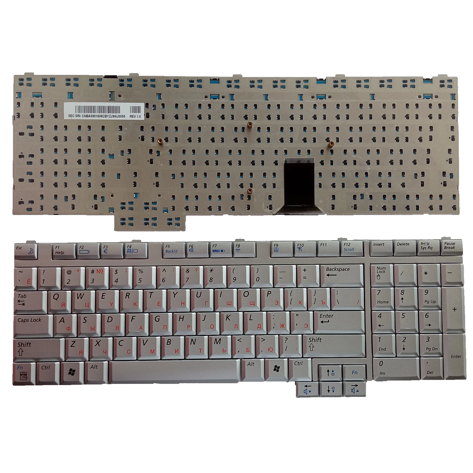 Keyboard Laptop Samsung M70 17 perak RU