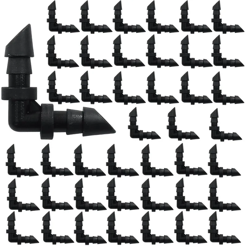 30-100Pcs Hose elbow water hose connectors 1/4 Inch bending joints garden pipe connectors drip irrigation Connect 4mm/7mm hose