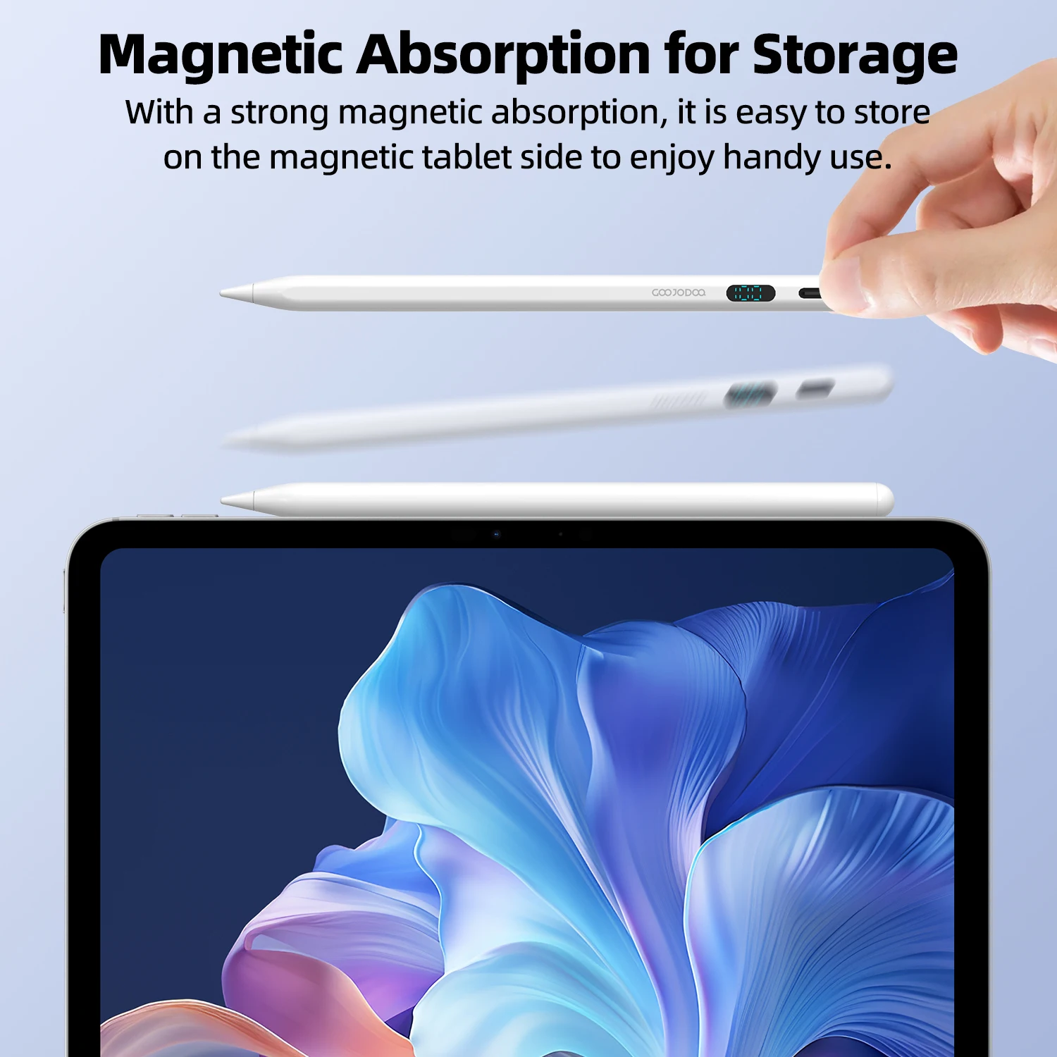 Universal capacitive stylus Smart for Android IOS Tablet Pen  LED Display for iPad Samsung Huawei Xiaomi Tablet&phone Touch Pen