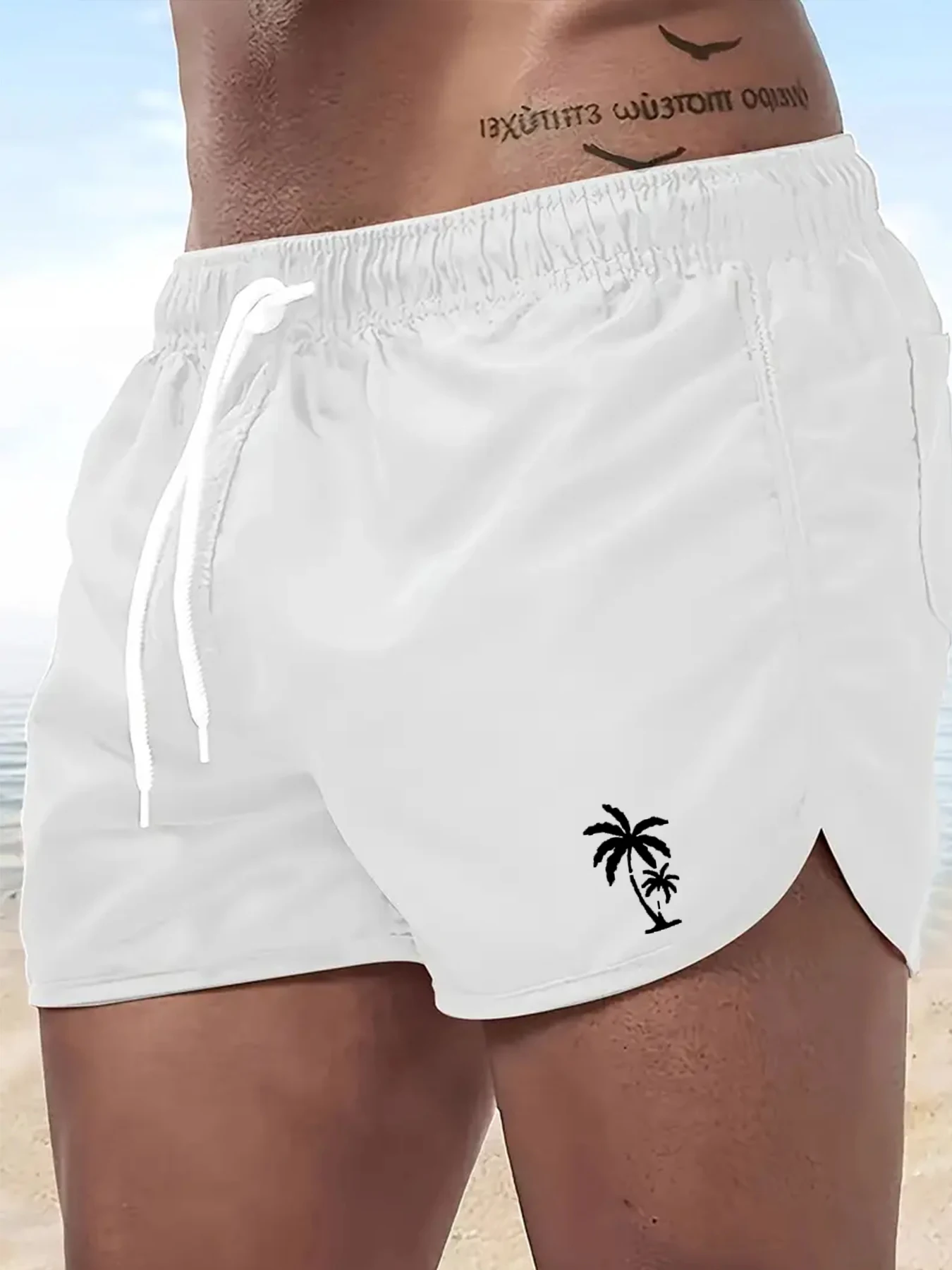 

Мужские пляжные шорты, летние пляжные шорты, спортивные повседневные брюки, быстросохнущие шорты для плавания, фитнеса, серфинга, вентилируемые комфортные шорты