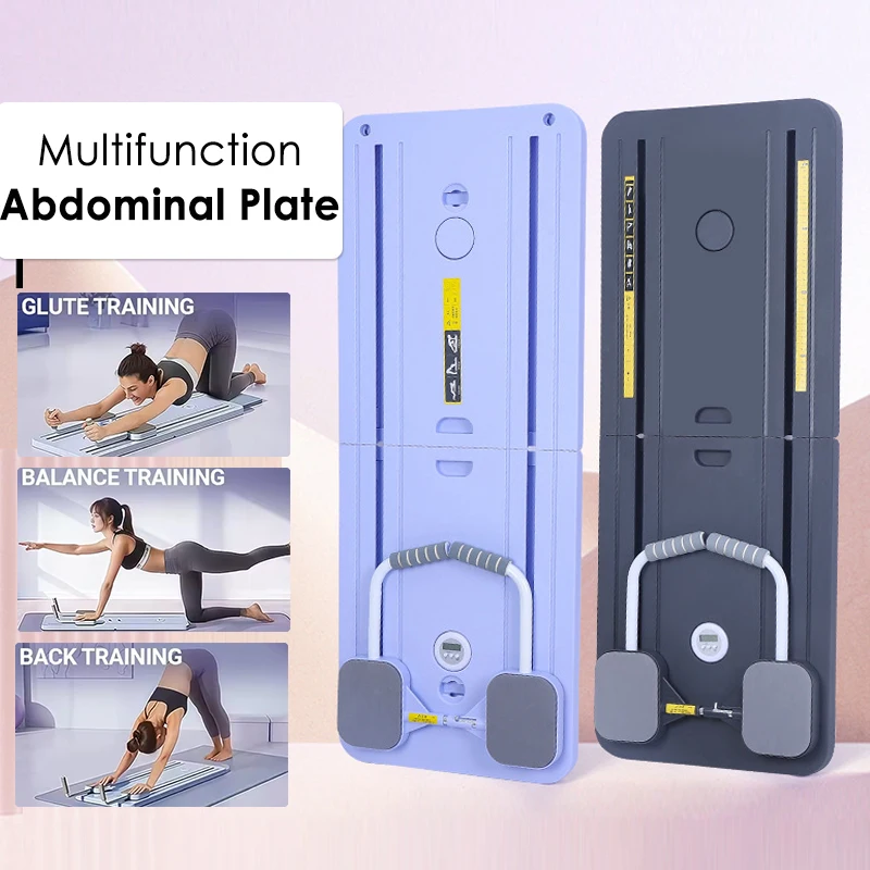 Multifunction Abdominal Board Exercise Push Up Board Fitness Plate Automatic Rebound Full Body Workout Pilate Home Fitness Shape