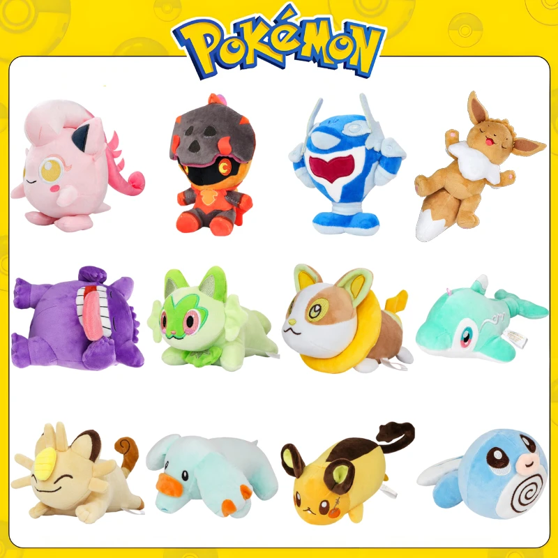 Pokemon Plush Toys Anime Scream Tail Sprigatito Charcadet Palafin Poliwag Finizen Plushies Phanpy Meowth Cubone Peluche Dolls