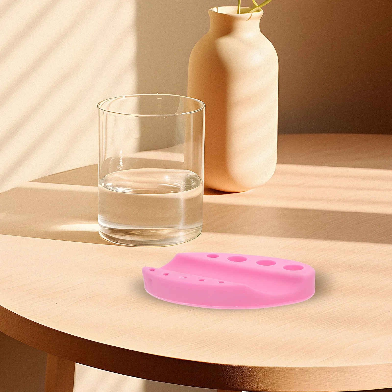 

1 шт., силиконовая подставка для чашек с пигментом, овальная, портативная, прочная, безопасная для татуировки, бровей, губ, чернил, подставка для чашки