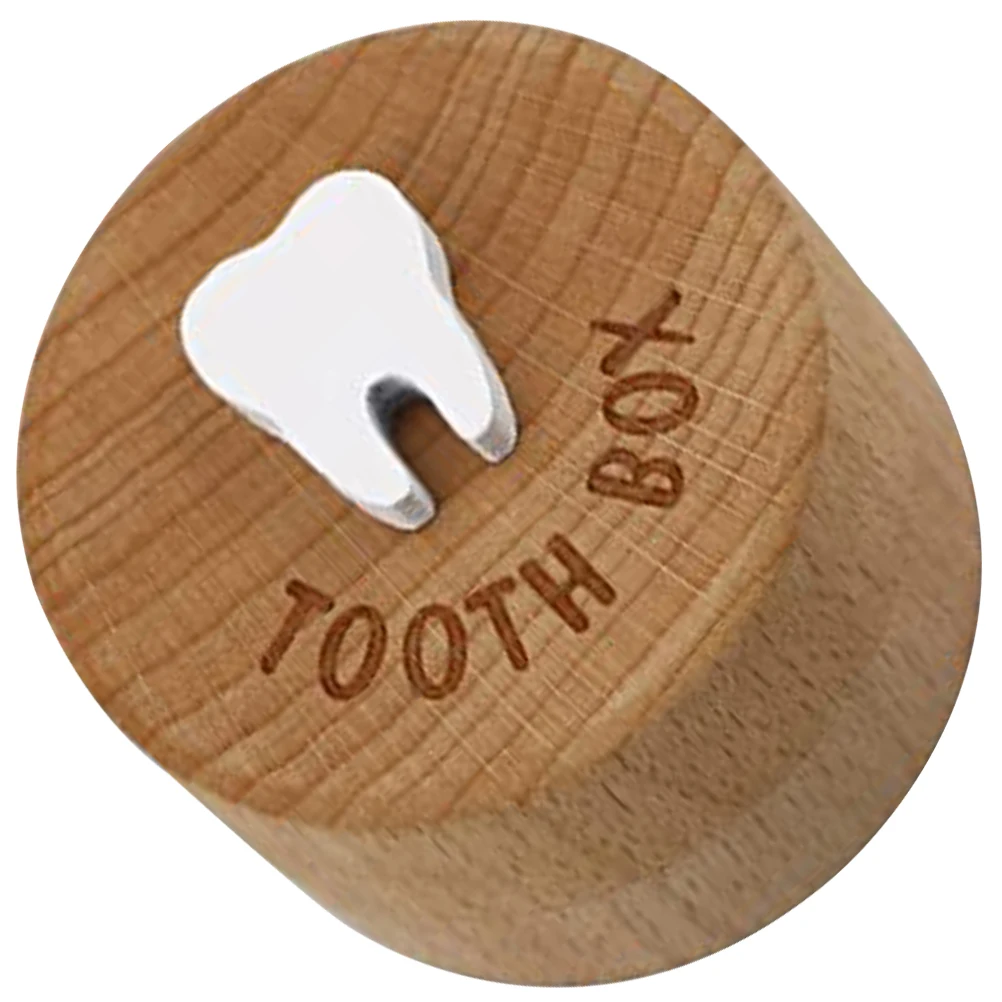 

Baby Tooth Teeth Keepsake Organizer Wooden Storage Container Fetal Hair Saver Large Capacity Easy Clean