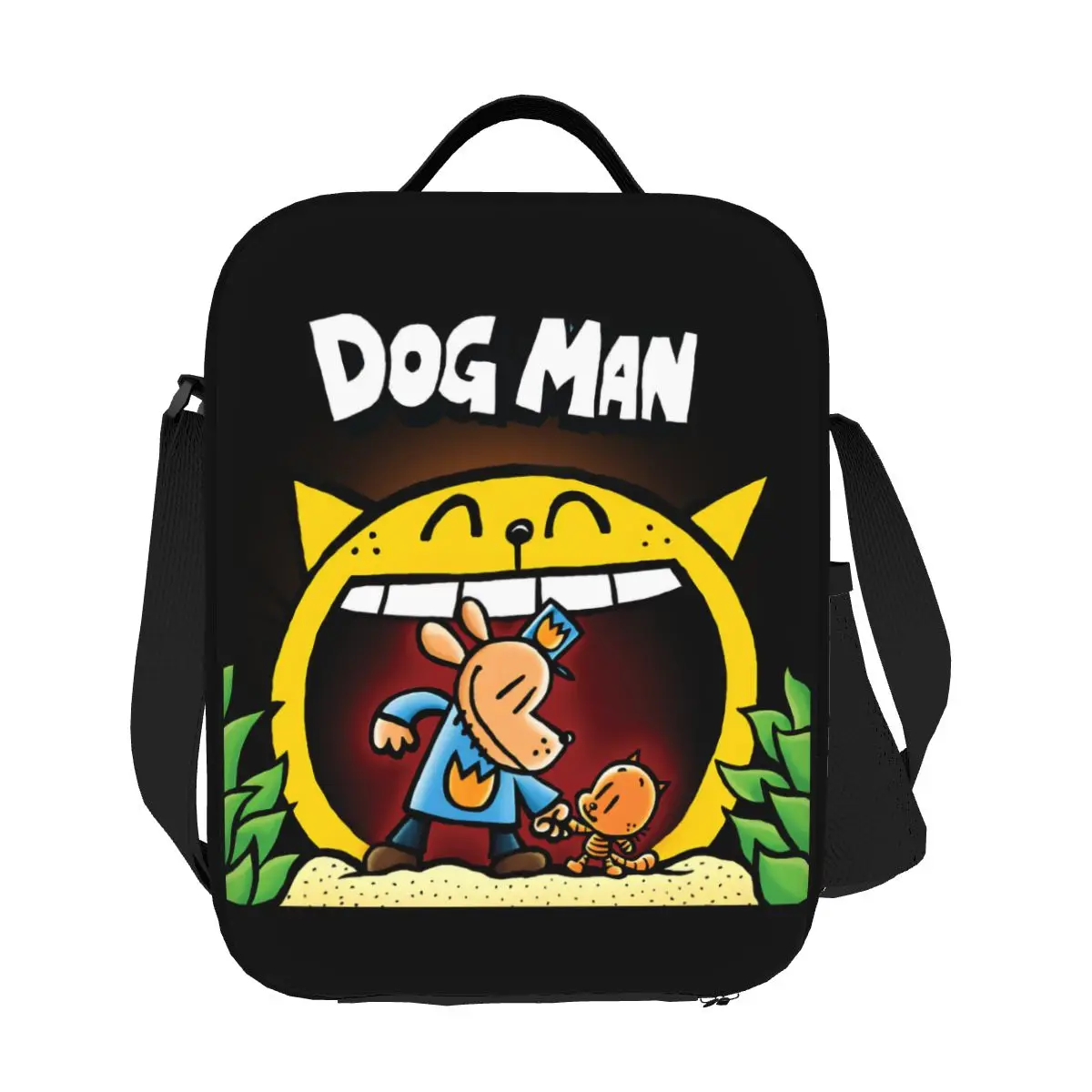 

Custom Dogs Man Comic Movie Insulated Lunch Tote Bag for Women Resuable Thermal Cooler Food Lunch Box Outdoor Camping Travel