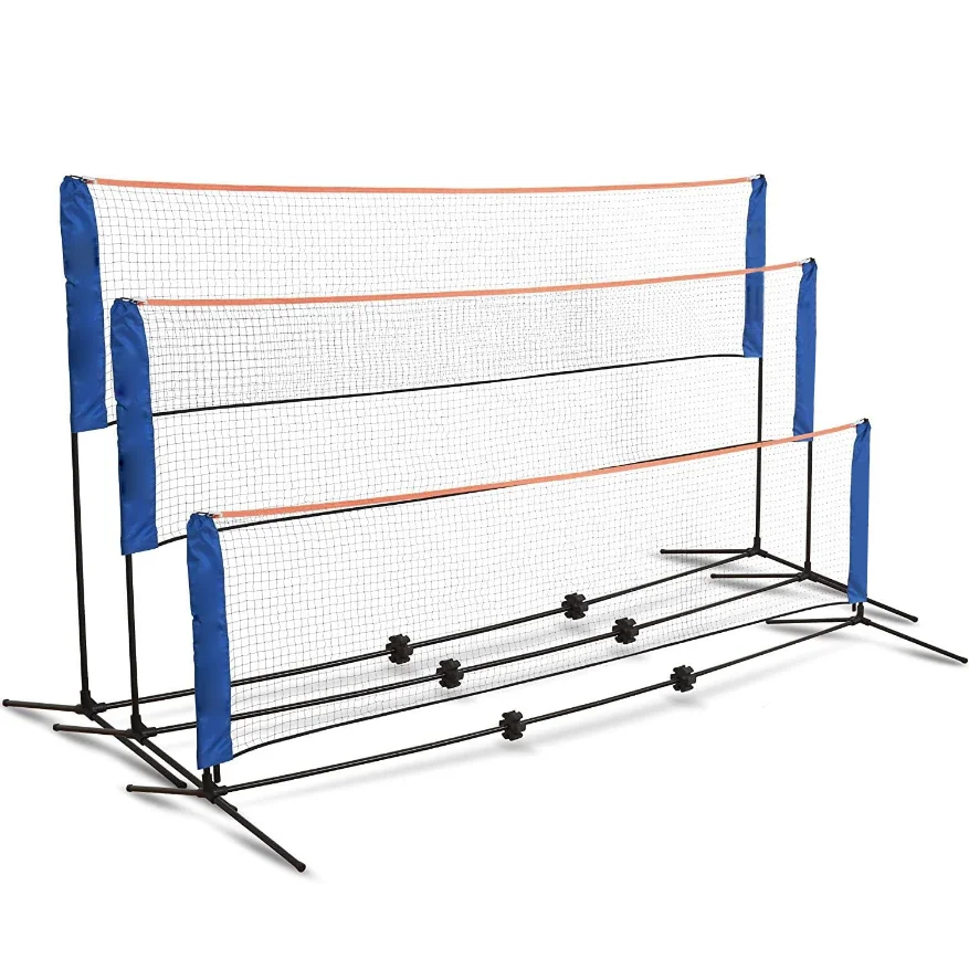 الجملة طوي عالية ومنخفضة شبكة كرة الريشة قابل للتعديل تنس صافي الرياضة في الهواء الطلق طول اختياري