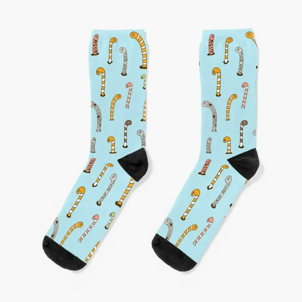 Garden eels Socks with print heated Socks For Men Women's