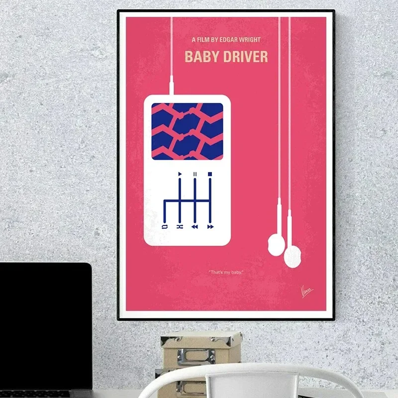 طفل سائق الكلاسيكية عمل فيلم لعبة الملصقات قماش اللوحة والمطبوعات الحديثة غرفة المعيشة المنزلي غرفة نوم الديكور جدار الفن